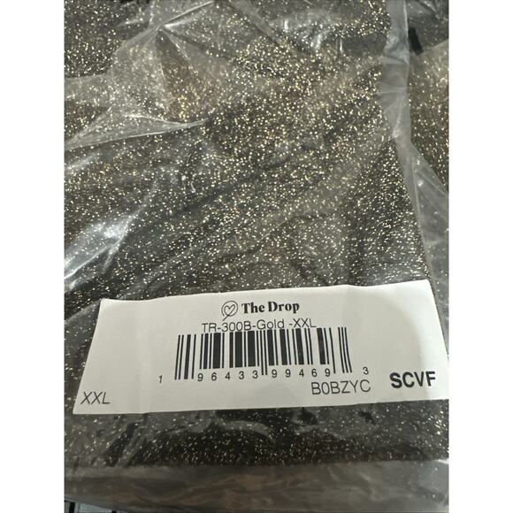 TEREA By Andrea Pitter Emiliana Gold One Shoulder Metallic Ruched Top Size XXL - Picture 7 of 8